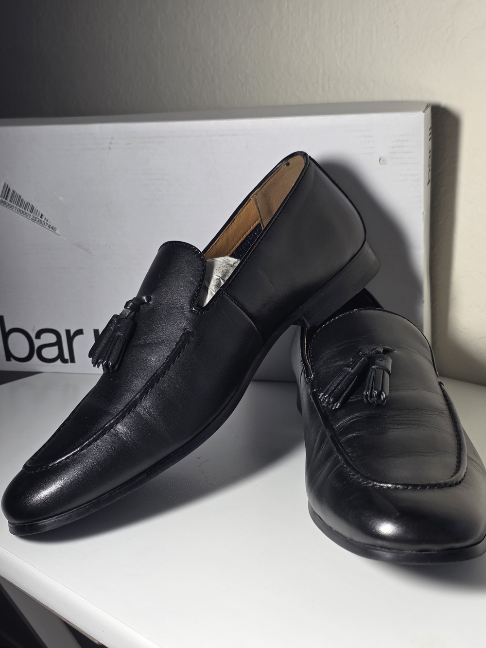 Bar III
Men's Benjiee Leather Slip-On Tassel Loafers Size 9.5